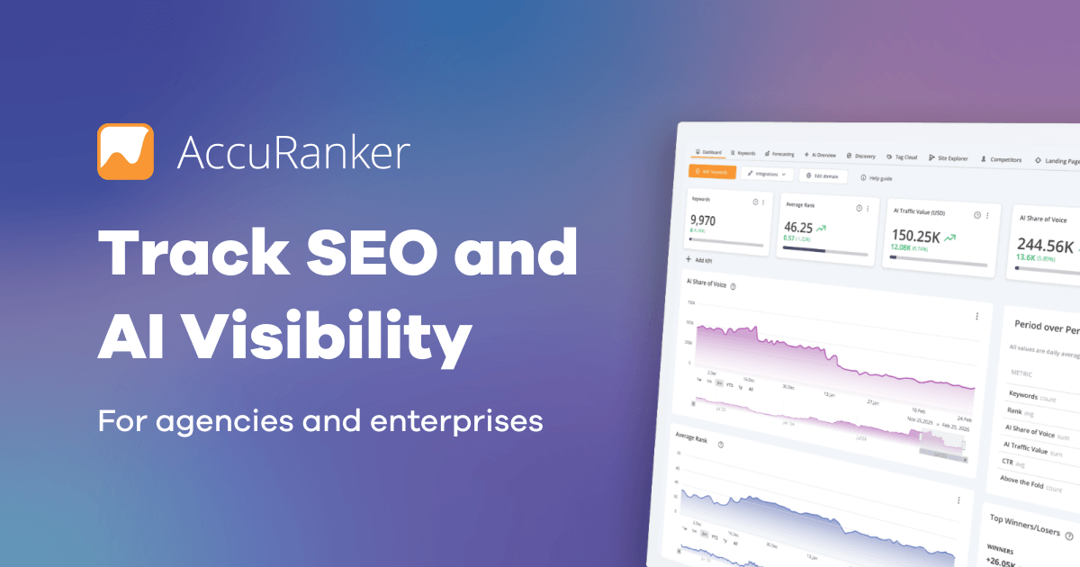 AccuRanker SEO rank tracking platform
