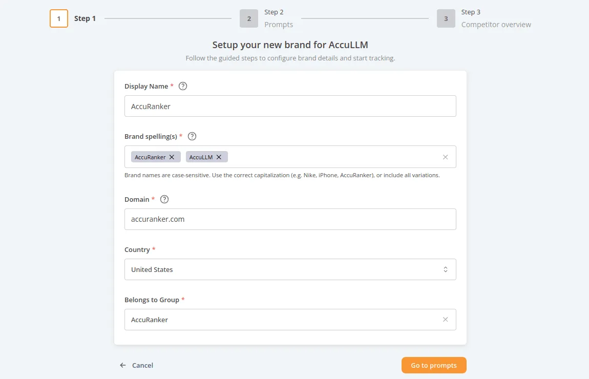 Step 1 - AccuLLM