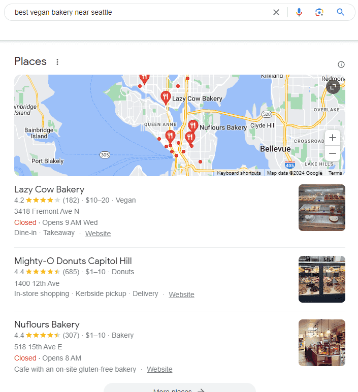 Keyword Research- Best Vegan Bakery Near Seattle