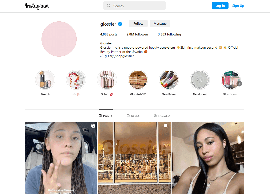 Glossier Instagram page.png