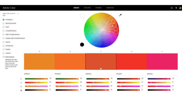 Adobe Color CC - a Platform to Help You Choose Colors